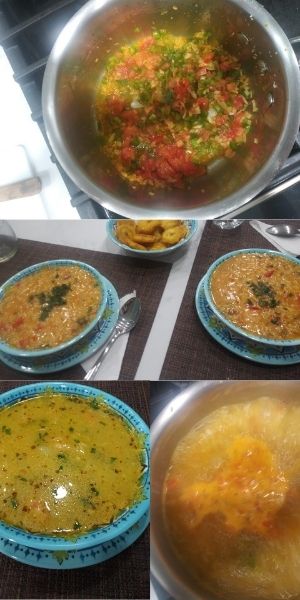 Comida Típica en Ecuador - Preparación del Sofrito y del Camarón