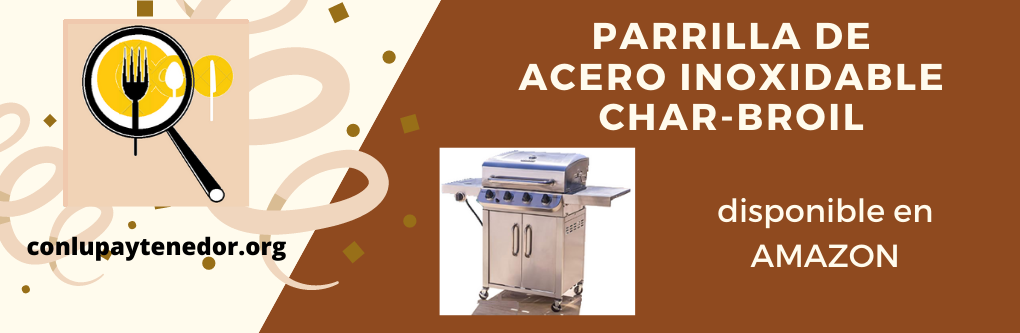 Parrilla de Acero Inoxidable - CharBroil disponible en Amazon